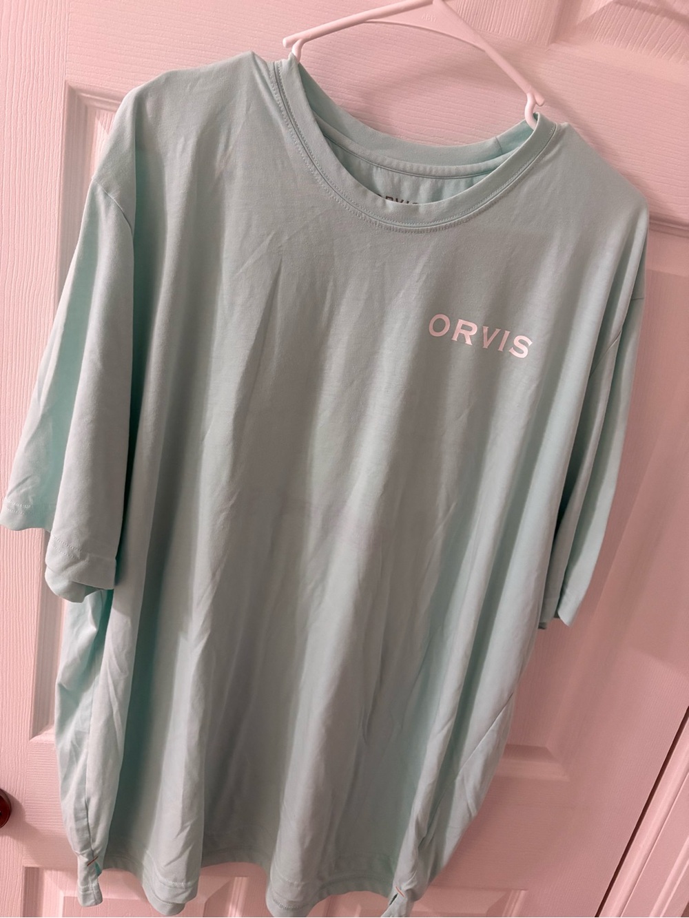 Orvis Men's Short-Sleeve Tee in Pale Aqua